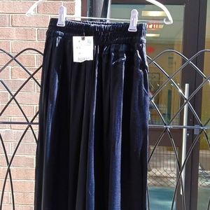Zara Black Satin Pants